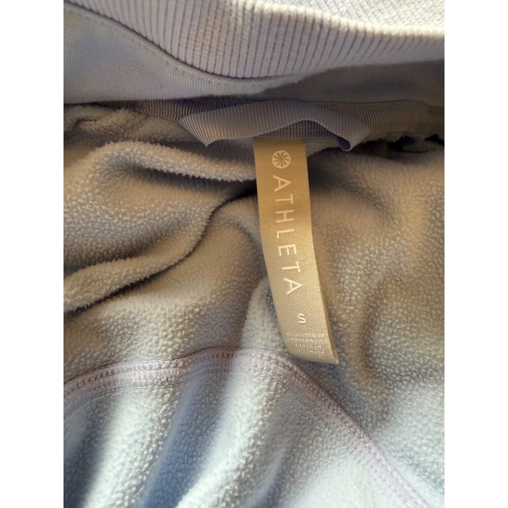 Athleta Light Blue Long Sleeve Zip Up Activewear Sweatshirt Hoodie Size Small - Picture 6 of 7